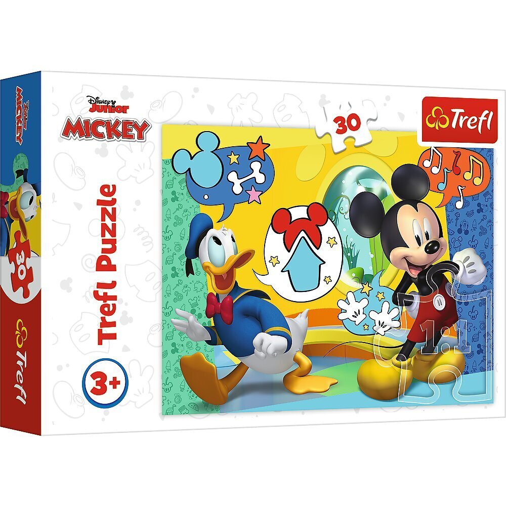 TREFL DISNEY puzle Mikijs, 30 gab. cena un informācija | Puzles, 3D puzles | 220.lv