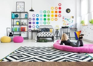Vinila sienas uzlīmes Krāsaini varavīksnes apļi Bright Interjera dekors - 36 gab. cena un informācija | Dekoratīvās uzlīmes | 220.lv