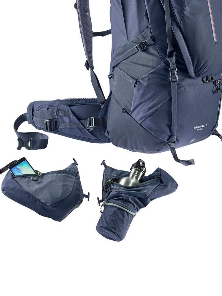 Soma DEUTER Aircontact X 60+15 Ink cena un informācija | Pārgājienu un ceļojumu mugursomas | 220.lv