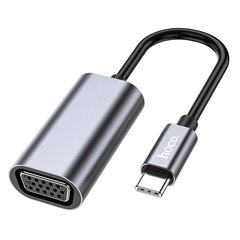 Адаптер Hoco UA21 Type-C to VGA, серый цена и информация | Адаптеры и USB разветвители | 220.lv