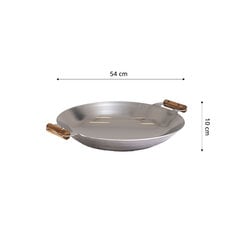 Wok panna GrillSymbol WP-545 inox, ø 54 cm cena un informācija | Grila, barbekjū piederumi un aksesuāri | 220.lv