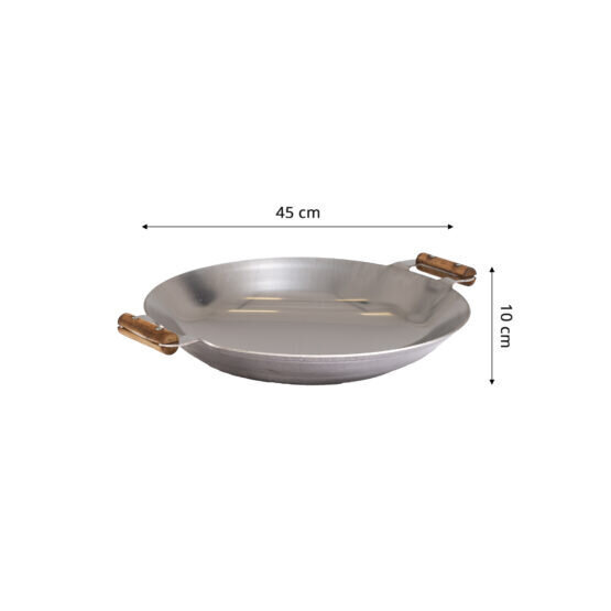 Wok panna GrillSymbol WP-450, 45 cm cena un informācija | Grila, barbekjū piederumi un aksesuāri | 220.lv