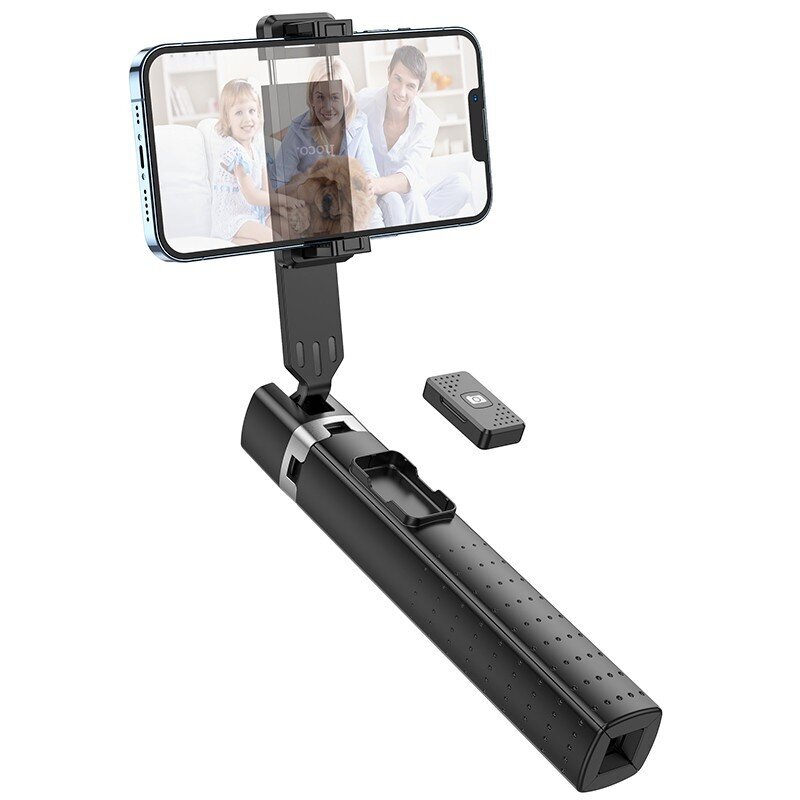 Pašbildes nūja Hoco K18 Wave ar trikojo funkcija melna cena un informācija | Selfie Sticks | 220.lv