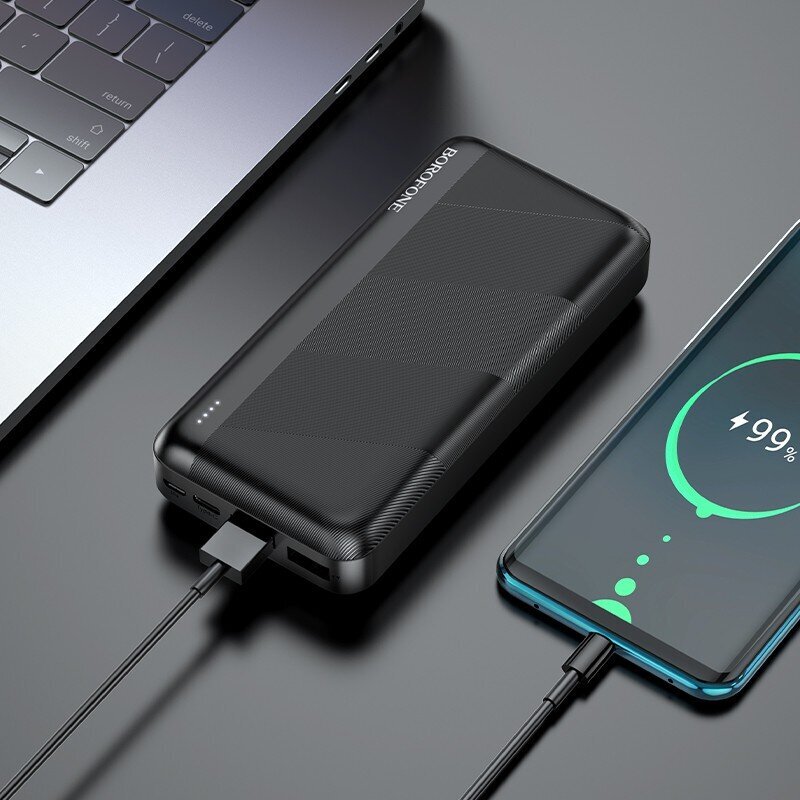 Ārējais-akumulators Power Bank Borofone BJ27B 2xUSB 30000mAh melns cena un informācija | Lādētāji-akumulatori (Power bank) | 220.lv