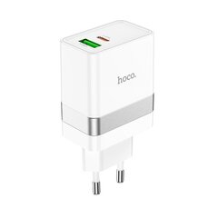 Lādētājs Hoco N21 USB-A/Type-C PD30W+QC3.0 balts cena un informācija | Lādētāji un adapteri | 220.lv
