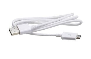 ECB-DU4AWE Samsung microUSB Data Cable 1m White (Bulk) цена и информация | Кабели и провода | 220.lv