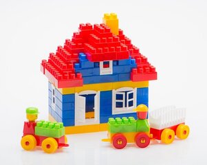 DIPLO bloki bērniem, plastmasas konstrukcija, 107 gab. цена и информация | Конструкторы и кубики | 220.lv