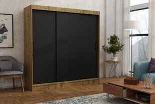 Шкаф Brent Windsor 200 Emma, коричневый/черный цвет цена и информация | Шкафы | 220.lv