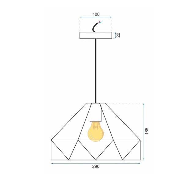 Lampa APP236-1CP cena un informācija | Lustras | 220.lv