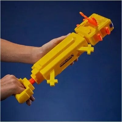 Ūdens pistole Nerf Super Soaker Minecraft Axolotl цена и информация | Ūdens, smilšu un pludmales rotaļlietas | 220.lv