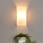Pusapvalis Sidra stiklo sieninis šviestuvas cena un informācija | Sienas lampas | 220.lv