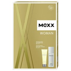 Komplekts sievietēm Mexx Women: izsmidzināms dezodorants, 75 ml + dušas želeja, 50 ml cena un informācija | Parfimēta sieviešu kosmētika | 220.lv