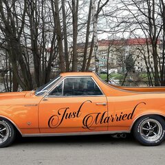 Виниловая наклейка чёрного цвета на машину или стену Just Married Декор интерьера или автомобиля для свадьбы - 100 х 33 см цена и информация | '1 шт., наклейки для декора на Хэллоуин, Рождество, День благодарения, книги, поделки' | 220.lv