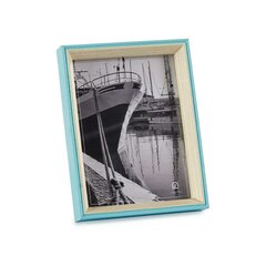 Foto rāmis Stikls Zils Balts Koks MDF (3 x 22 x 17 cm) (6 gb.) cena un informācija | Foto rāmji, foto albumi | 220.lv