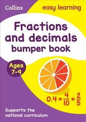 Fractions & Decimals Bumper Book Ages 7-9: Ideal for Home Learning, Fractions & Decimals Bumper Book Ages 7-9 цена и информация | Книги для детей | 220.lv
