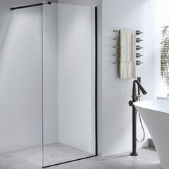Dušas siena SH07F BLACK 120 cena un informācija | Dušas durvis, dušas sienas | 220.lv