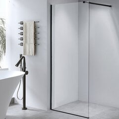 Dušas siena SH07A 70 BLACK cena un informācija | Dušas durvis, dušas sienas | 220.lv