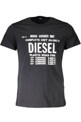 Diesel T-krekls vīriešiem, melns cena un informācija | Vīriešu T-krekli | 220.lv