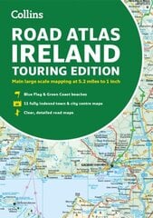 Road Atlas Ireland: Touring Edition A4 Paperback цена и информация | Путеводители, путешествия | 220.lv