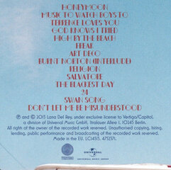 CD Lana Del Rey - Honeymoon cena un informācija | Vinila plates, CD, DVD | 220.lv