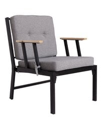 Āra atzveltnes krēsls 600203, pelēks cena un informācija | Dārza krēsli | 220.lv