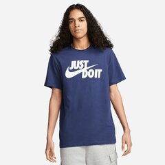 Футболка для мужчин Nike NSW TEE JUST DO IT SWOOSH, синяя цена и информация | Мужские футболки | 220.lv