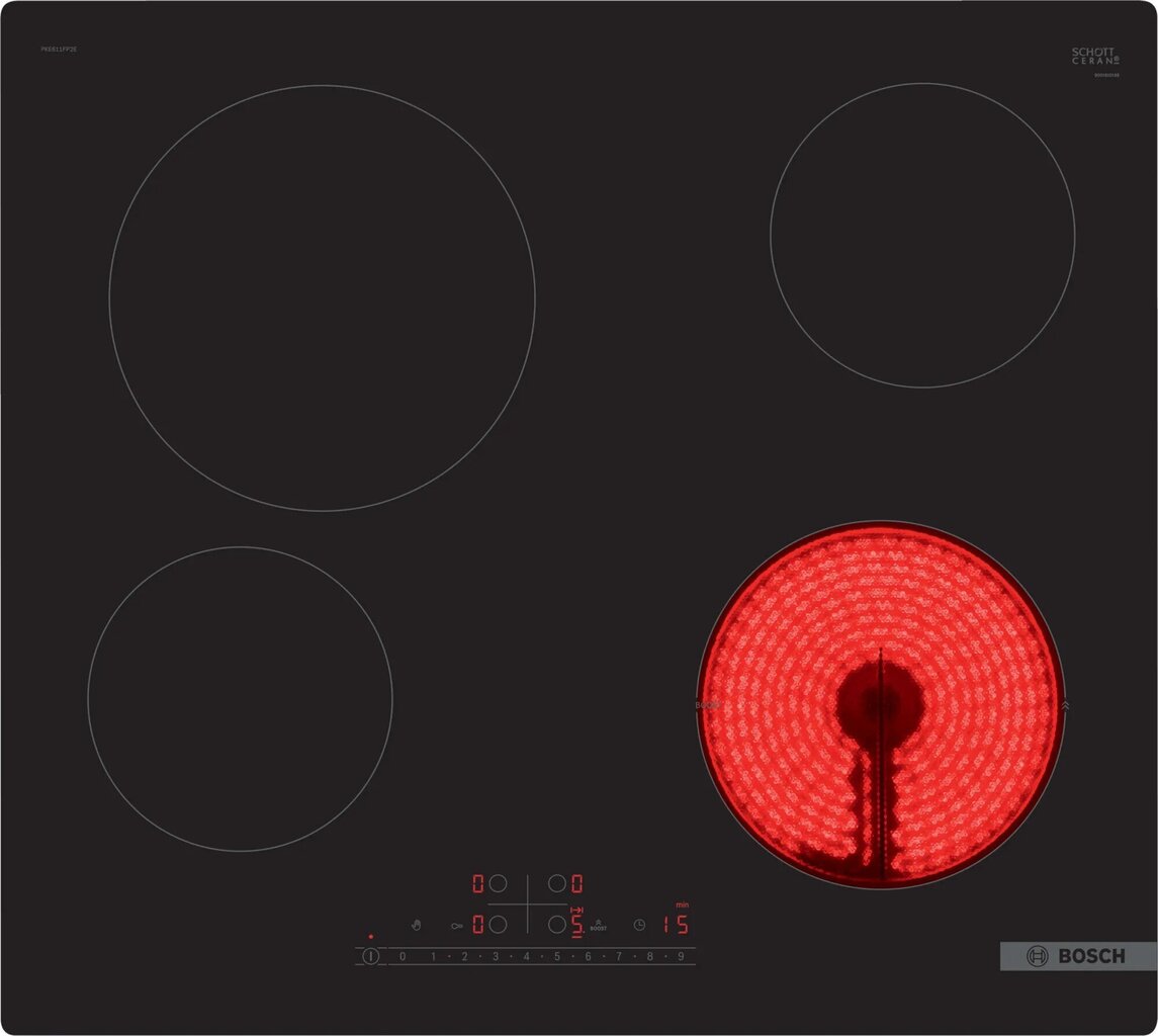 Indukcijas plīts virsma Bosch PKE611FP2E cena un informācija | Plīts virsmas | 220.lv