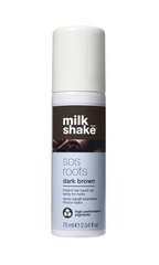 Izsmidzināmā krāsa matu saknēm Milk Shake SOS Roots Dark Brown, 75 ml cena un informācija | Matu krāsas | 220.lv