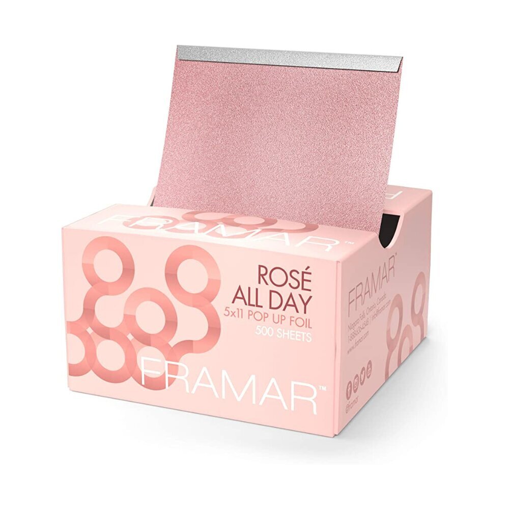 Framar Pop Up Rose All Day Hair Foil 12,7 x 27,9cm 500 Sheets cena un informācija | Matu krāsas | 220.lv