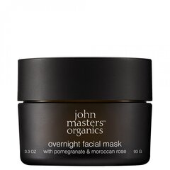 Nakts sejas maska ​​ar granātābolu un Marokas rozi John Masters Organics, 93 g cena un informācija | Sejas maskas, acu maskas | 220.lv