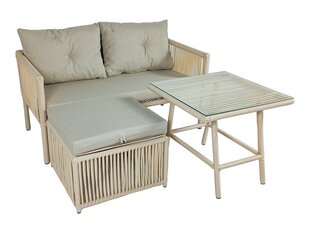 Комплект садовой мебели, стол + 2 складных стула цена и информация | Комплекты уличной мебели | 220.lv