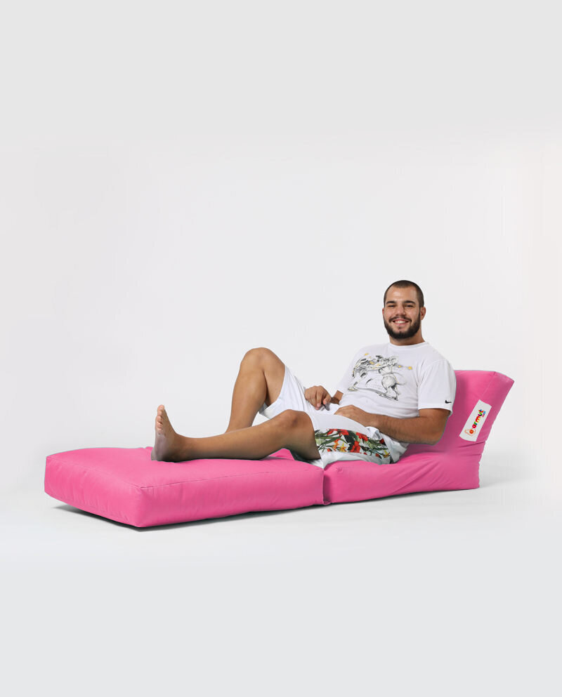 Sēžammaiss Siesta Sofa Bed Pouf, rozā цена и информация | Sēžammaisi, pufi | 220.lv