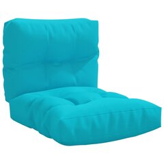 vidaXL palešu dīvānu matrači, 2 gab., tirkīzzils audums cena un informācija | Krēslu paliktņi | 220.lv