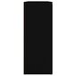 vidaXL kumode, melna, 91x29,5x75 cm, inženierijas koks cena un informācija | Skapīši viesistabai | 220.lv