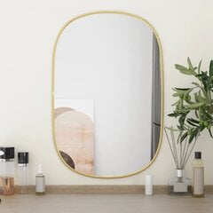 Sienas spogulis, zelta krāsā, 60x40cm цена и информация | Зеркала | 220.lv