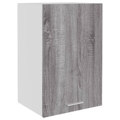 vidaXL sienas skapītis, pelēka ozola, 39,5x31x60 cm, inženierijas koks цена и информация | Кухонные шкафчики | 220.lv
