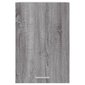 vidaXL sienas skapītis, pelēka ozola, 39,5x31x60 cm, inženierijas koks cena un informācija | Virtuves skapīši | 220.lv