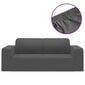 vidaXL elastīgs dīvāna pārvalks, trīsvietīgs, pelēks poliesters cena un informācija | Mēbeļu pārvalki | 220.lv