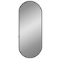 vidaXL sienas spogulis, melns, 60x25 cm, ovāls cena un informācija | Spoguļi | 220.lv