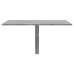 vidaXL sienas galds, pelēka ozola, 100x60x42cm, inženierijas koks cena un informācija | Dārza galdi | 220.lv