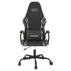 vidaXL datorspēļu krēsls, melna un kamuflāžas mākslīgā āda цена и информация | Офисные кресла | 220.lv