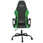 vidaXL datorspēļu krēsls, melna un zaļa mākslīgā āda cena un informācija | Biroja krēsli | 220.lv