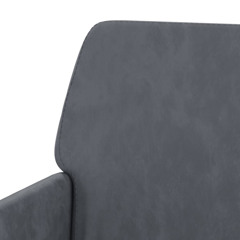 vidaXL atpūtas krēsls, tumši pelēks, 62x79x79 cm, samts cena un informācija | Atpūtas krēsli | 220.lv