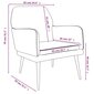 vidaXL atpūtas krēsls, tumši pelēks, 62x79x79 cm, samts cena un informācija | Atpūtas krēsli | 220.lv