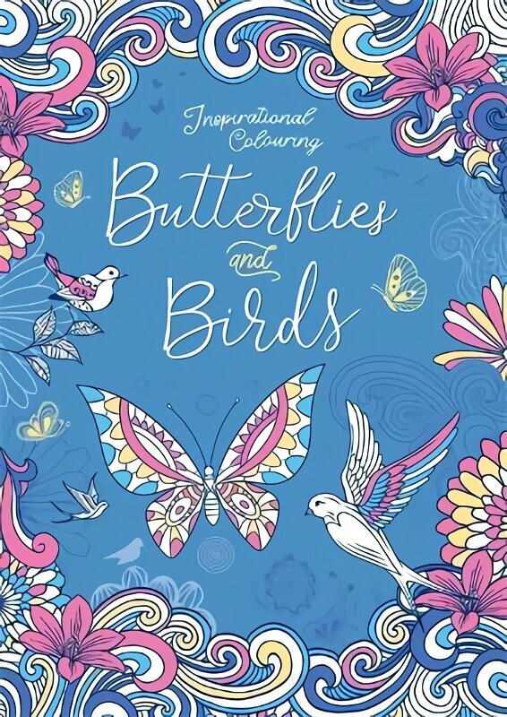 Butterflies and Birds cena un informācija | Krāsojamās grāmatas | 220.lv