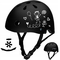 Bērnu melnā ķivere,MoMI Bike Scooter, 47-58 цена и информация | Шлемы | 220.lv