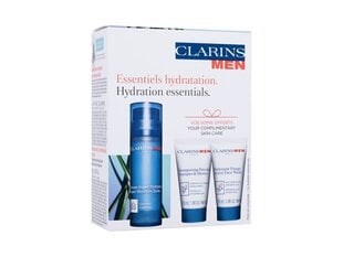 Mitrinošs sejas ādas kopšanas komplekts Clarins Essentiels vīriešiem: sejas balzams, 50 ml + sejas mazgāšanas līdzeklis, 50 ml + šampūns, 30 ml + acu zonas serums, 0,9 ml цена и информация | Сыворотки для лица, масла | 220.lv