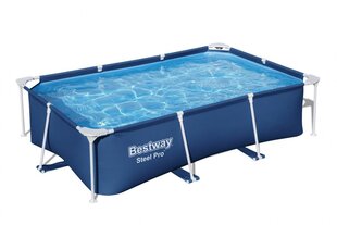 Baseins ar metāla rāmi Steel Pro Bestway 400x211x81cm, zils цена и информация | Бассейны | 220.lv