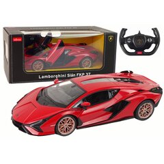 RC automašīna R/C Lamborghini Sian FKP 37 Rastar 1:14, sarkana cena un informācija | Rotaļlietas zēniem | 220.lv