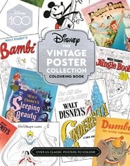 Disney The Vintage Poster Collection Colouring Book цена и информация | Книжки - раскраски | 220.lv